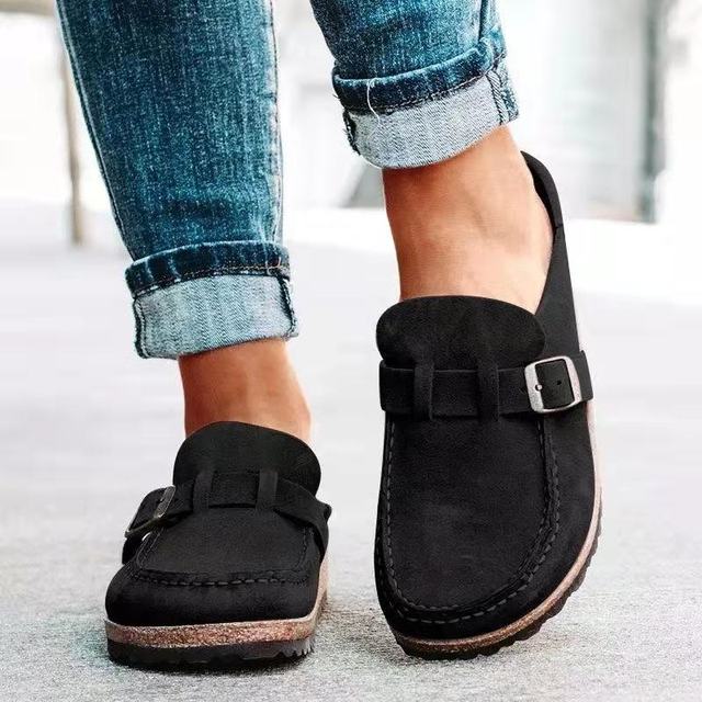 Women's Suede Casual Slip-On Mules