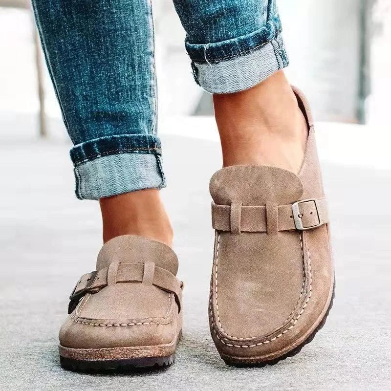 Women's Suede Casual Slip-On Mules