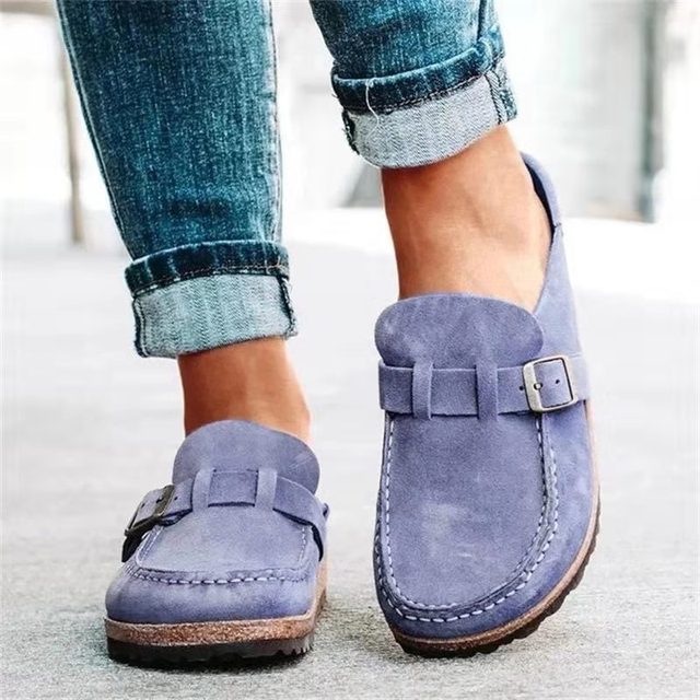 Women's Suede Casual Slip-On Mules