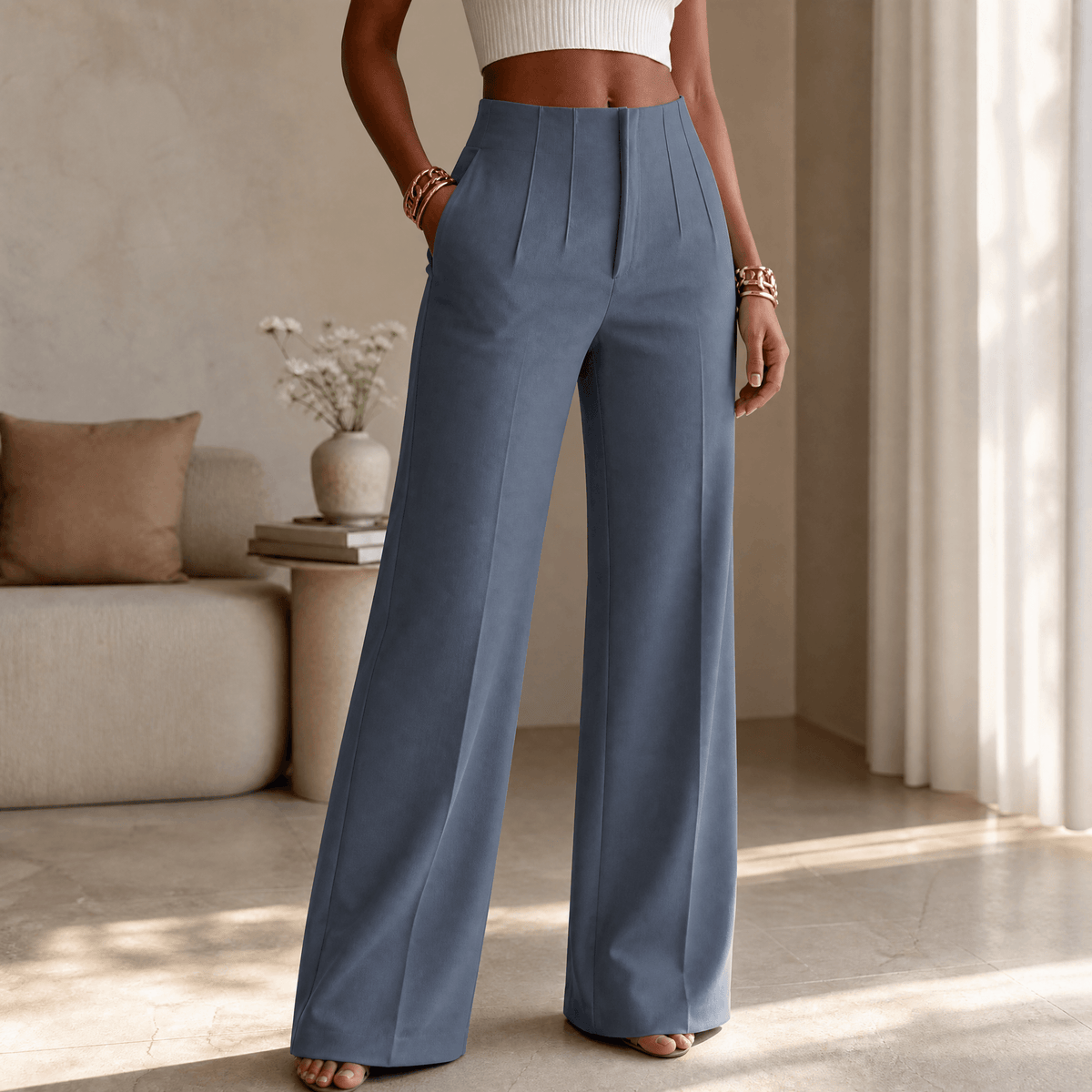 Women's Tailored Pleated Trousers