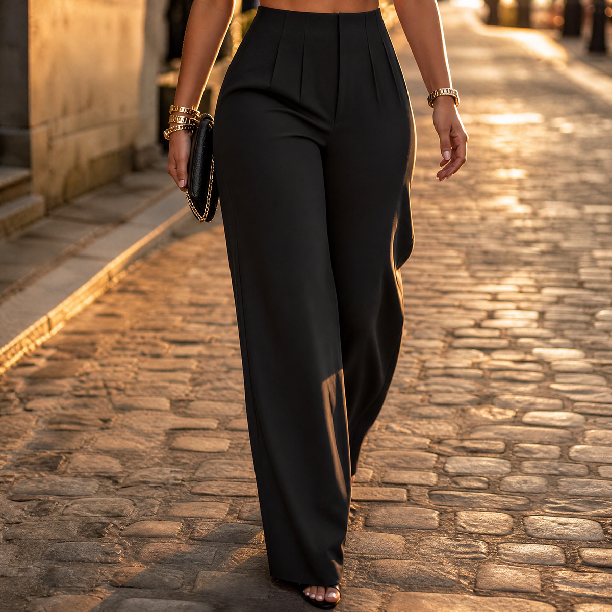Women's Tailored Pleated Trousers