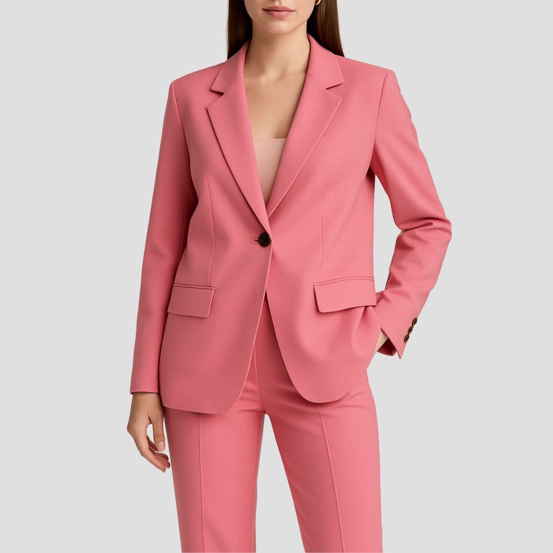Women's Tailored Single-Button Two-Piece Suit Set