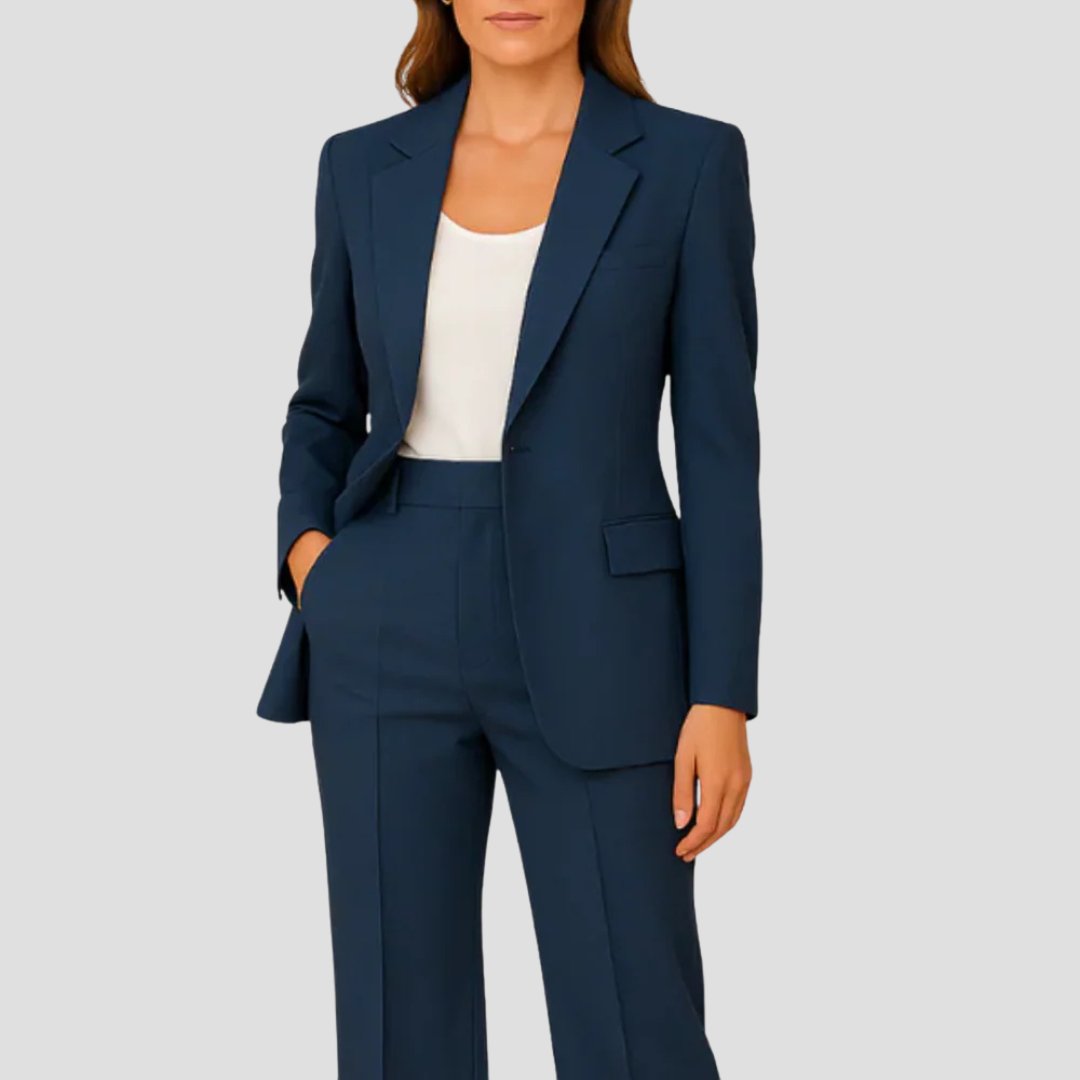 Women's Tailored Single-Button Two-Piece Suit Set