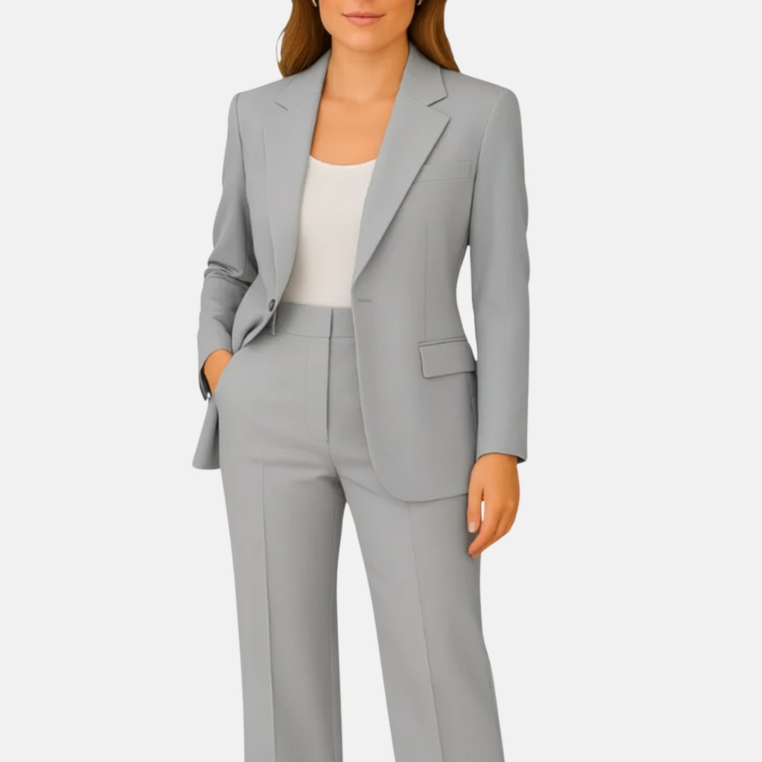 Women's Tailored Single-Button Two-Piece Suit Set