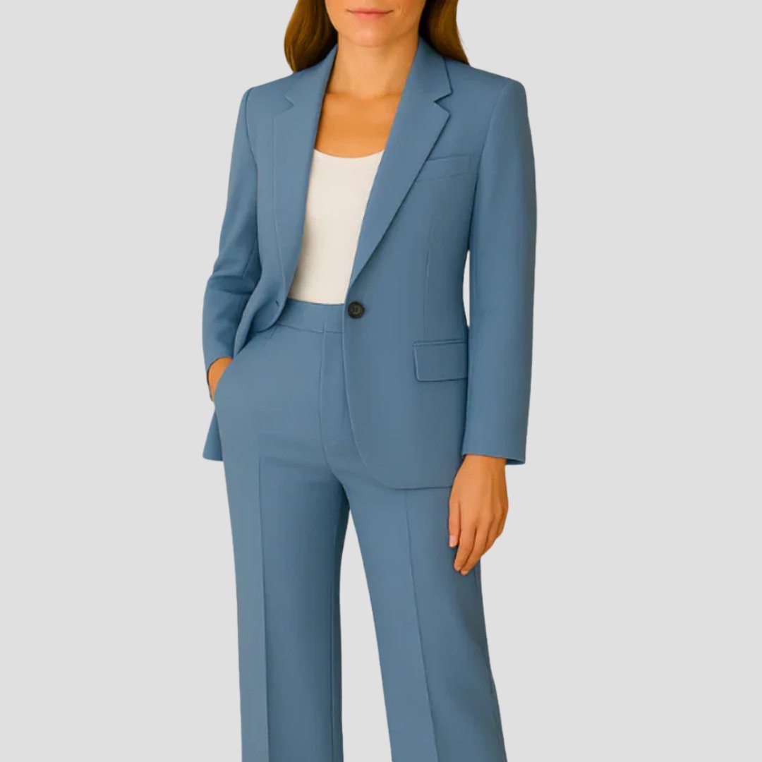 Women's Tailored Single-Button Two-Piece Suit Set