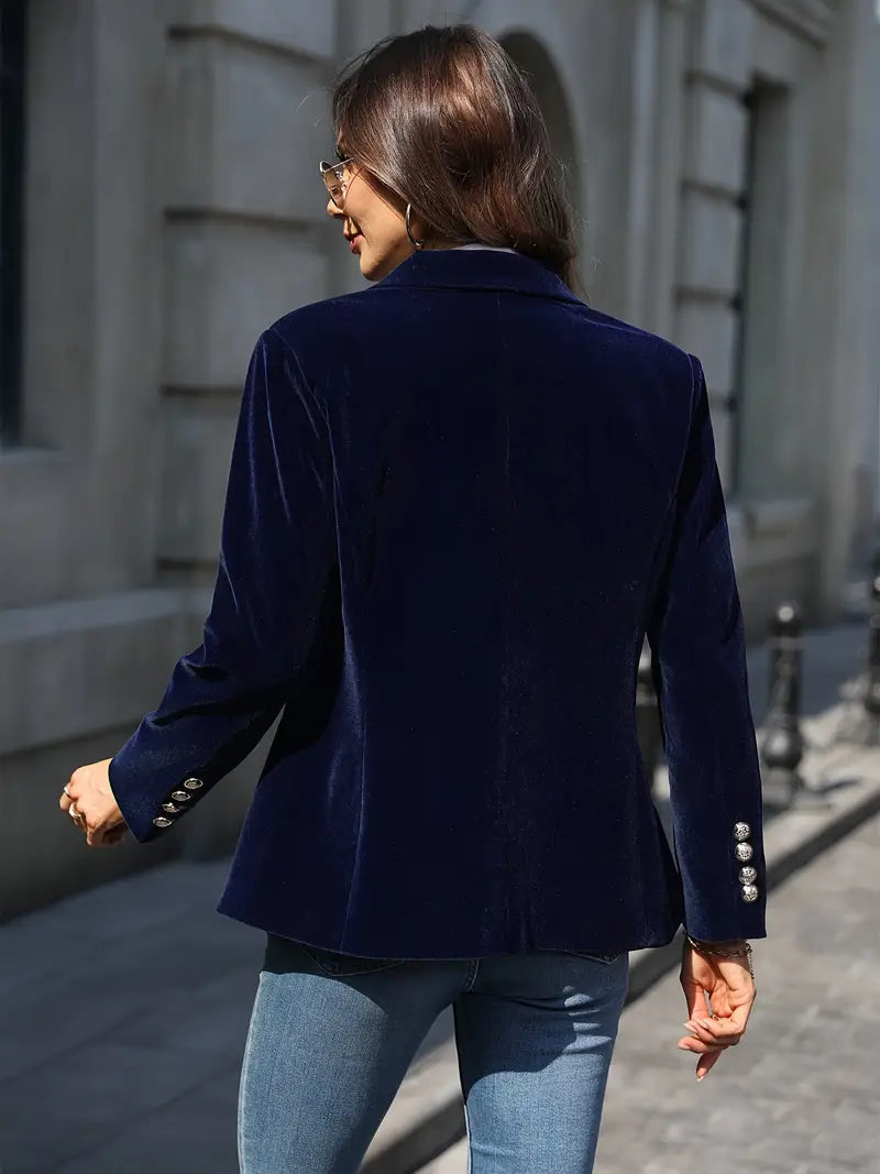 Women's Tailored Velvet Blazer