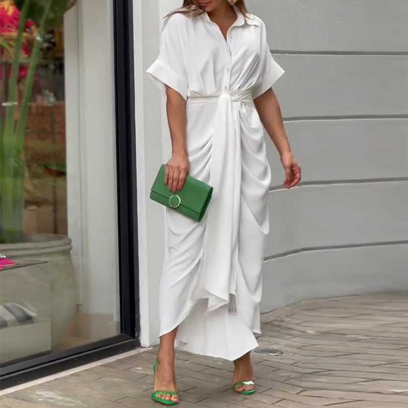 Women's Tie-Waist Midi Dress