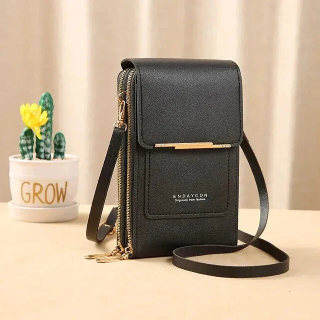 Women's Touchscreen Shoulder Bag with Front Pocket