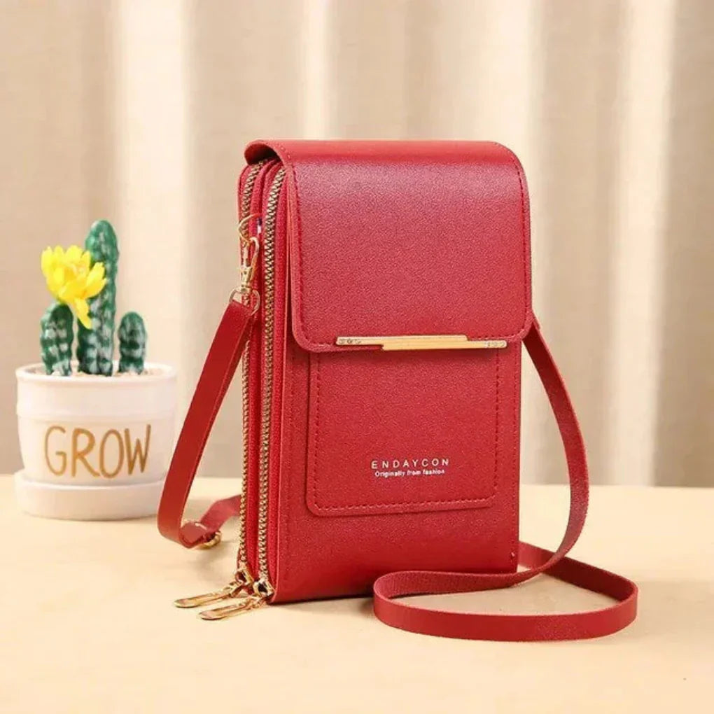 Women's Touchscreen Shoulder Bag with Front Pocket