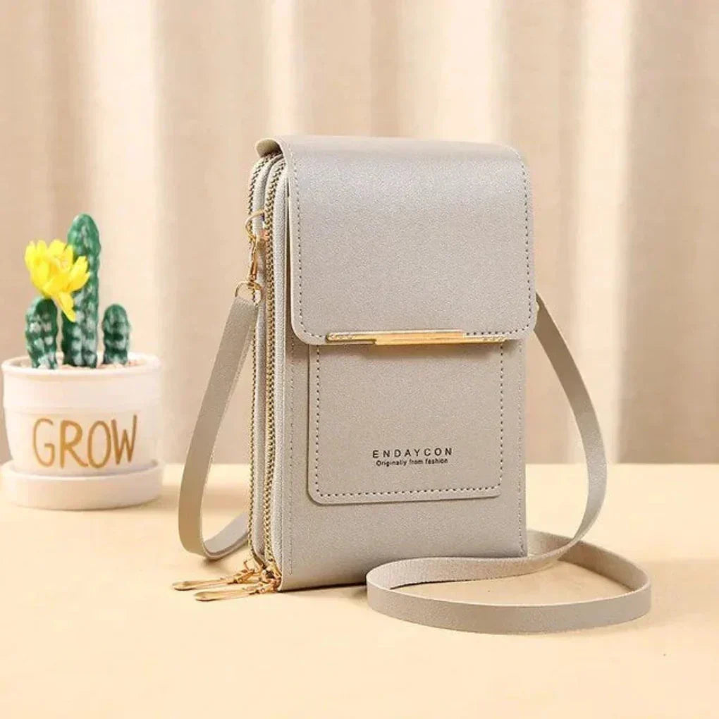 Women's Touchscreen Shoulder Bag with Front Pocket