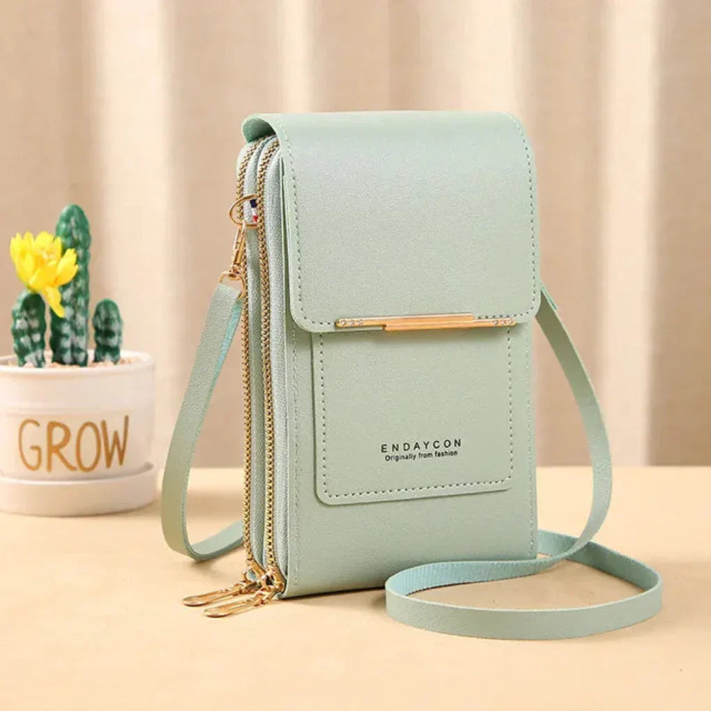 Women's Touchscreen Shoulder Bag with Front Pocket