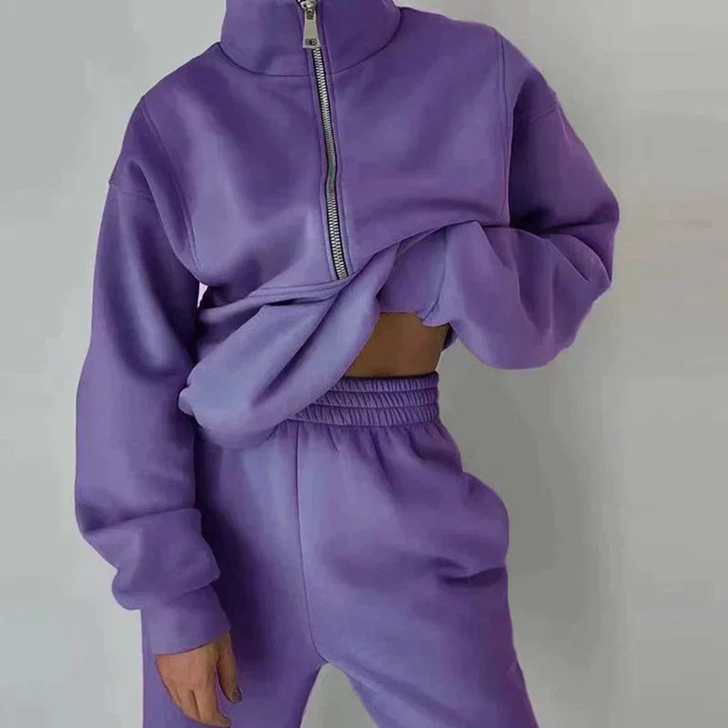 Women's Tracksuit | 2-Piece Set for Sports and Casual Wear