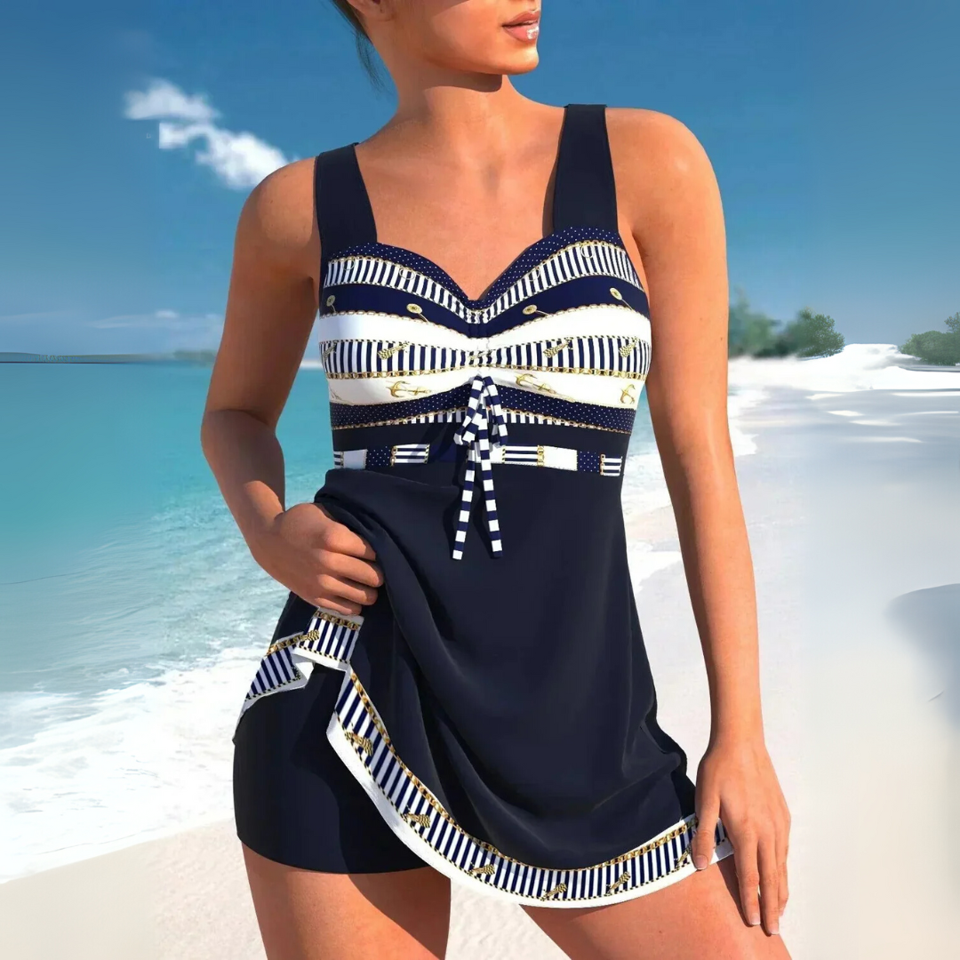 Women's Tummy Control Tankini Swimdress