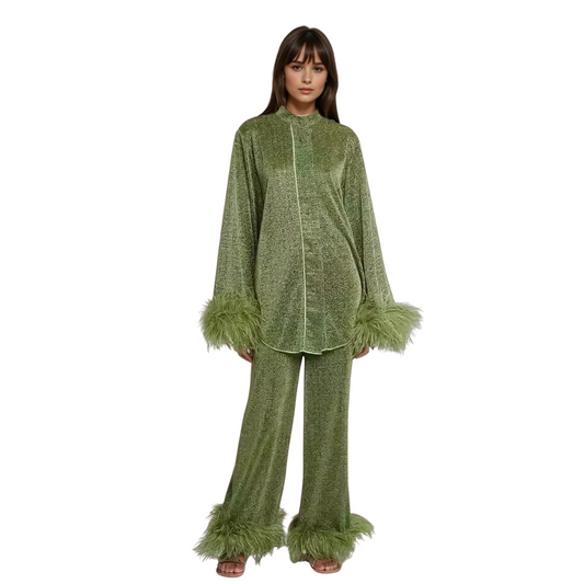 Women's Two-Piece Polyester Set