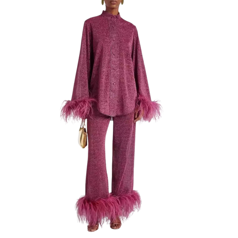 Women's Two-Piece Polyester Set