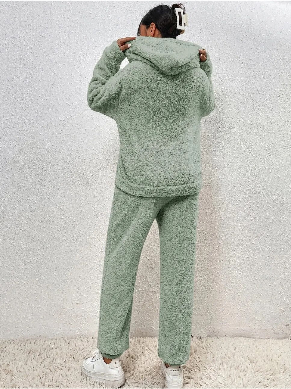 Women's Ultra-Comfortable Warm Hooded Loungewear Set