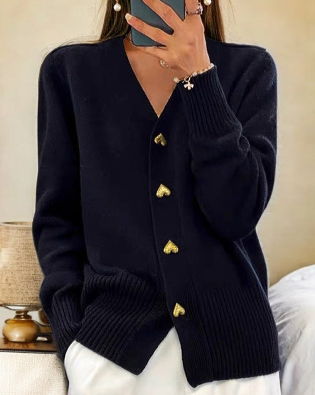 Women's V-Neck Cardigan Sweater