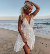 Women's V-Neck Mini Dress