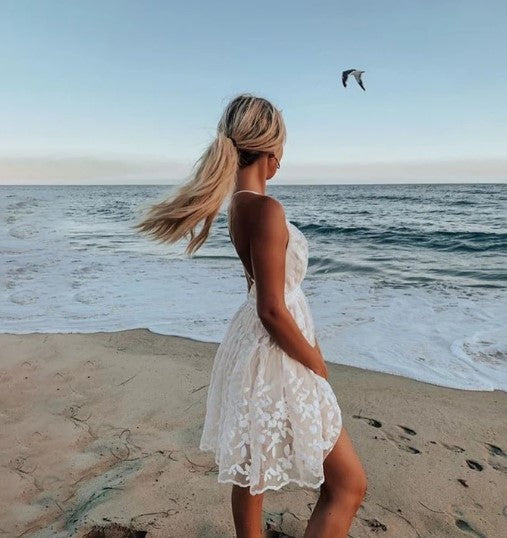 Women's V-Neck Mini Dress