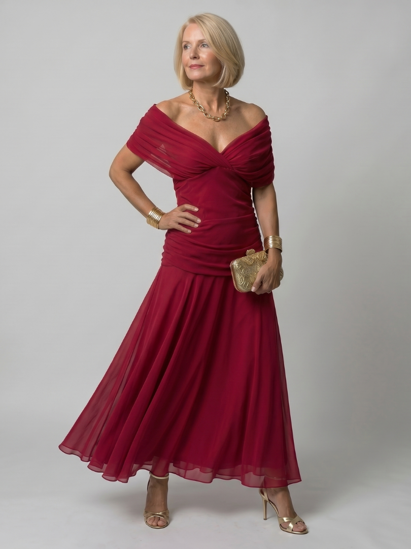 Women's V-Neck Wrap Maxi Dress