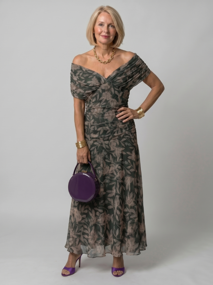 Women's V-Neck Wrap Maxi Dress