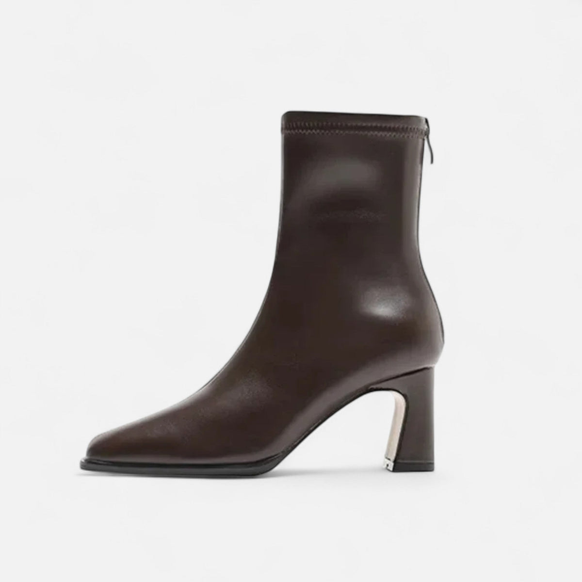 Women's Vintage Ankle Boots – Square Toe & Block Heel