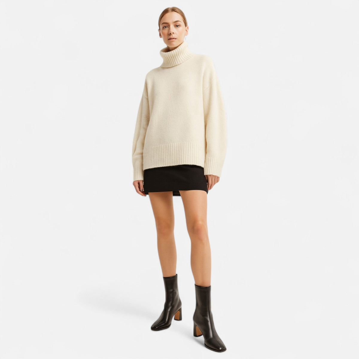 Women's Vintage Ankle Boots – Square Toe & Block Heel