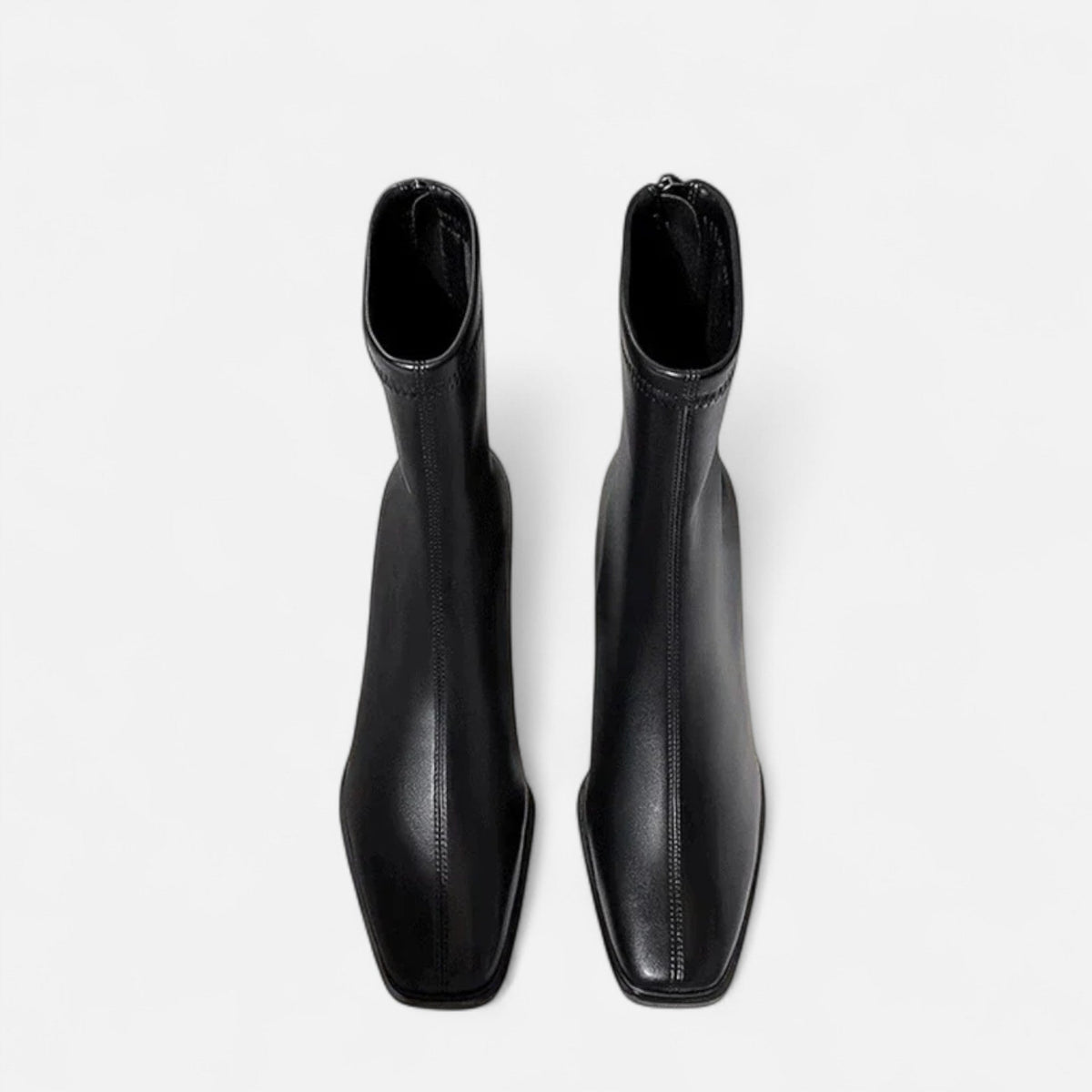 Women's Vintage Ankle Boots – Square Toe & Block Heel