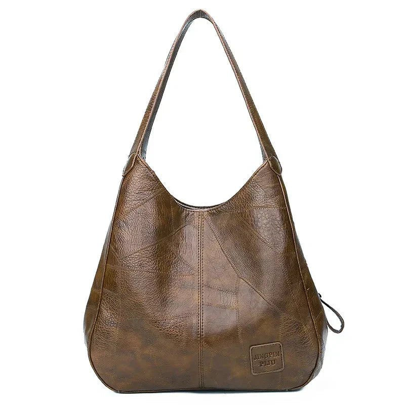 Women's Vintage Soft Leather Slouchy Hobo Shoulder Bag