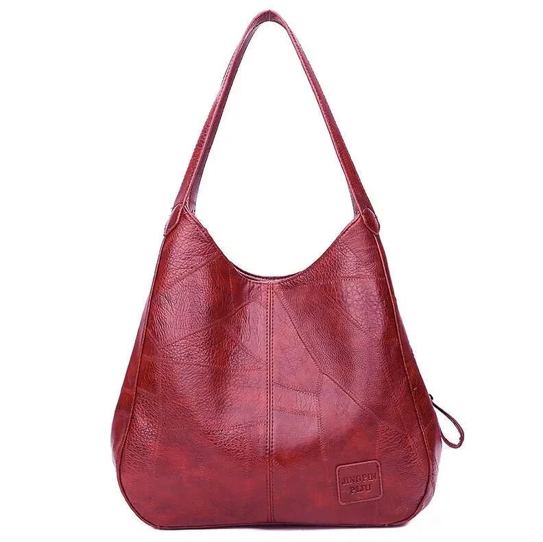 Women's Vintage Soft Leather Slouchy Hobo Shoulder Bag
