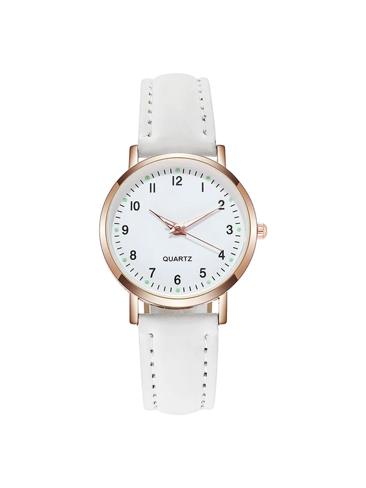 Women's Watch with Leather Strap and Luxurious Design
