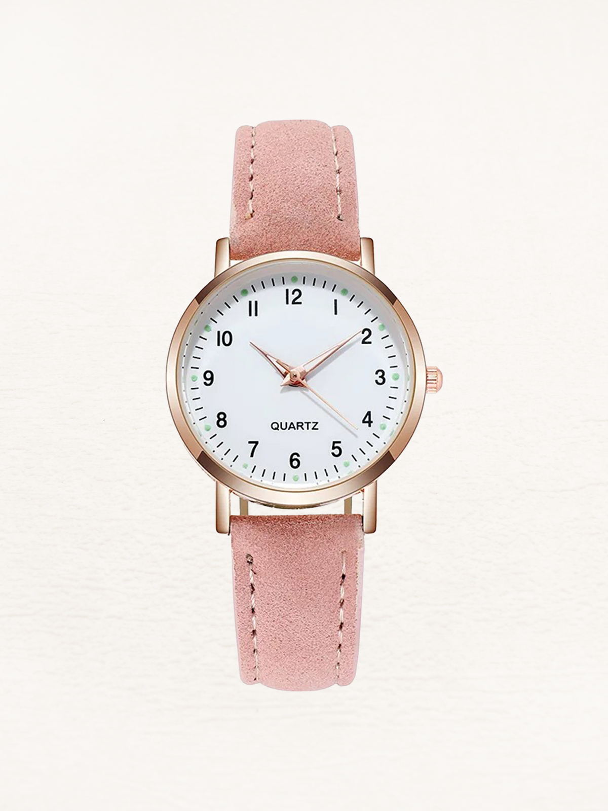 Women's Watch with Leather Strap and Luxurious Design