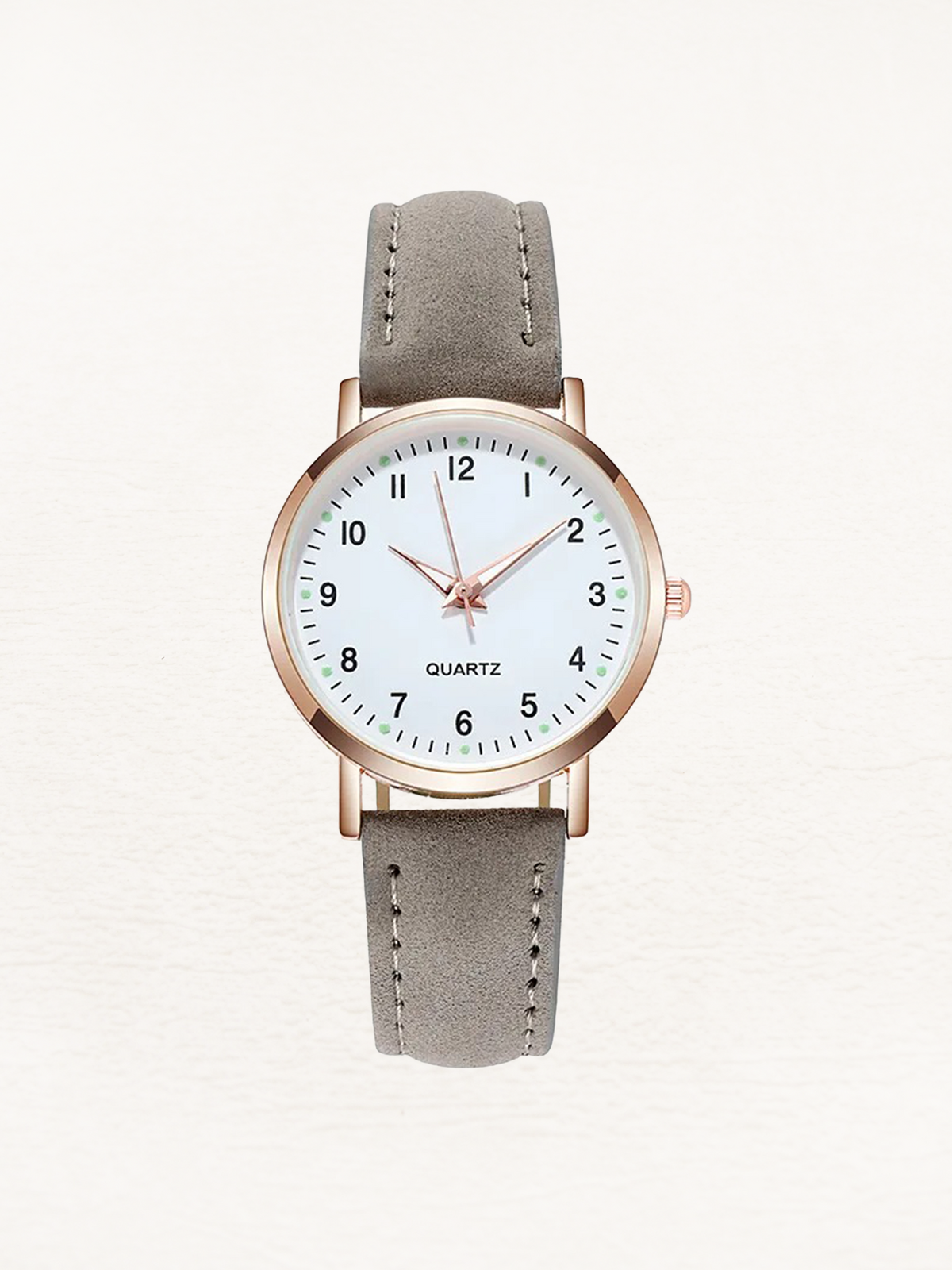 Women's Watch with Leather Strap and Luxurious Design