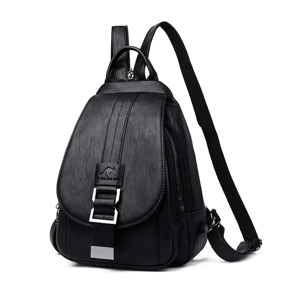 Women's Waterproof Leather Backpack