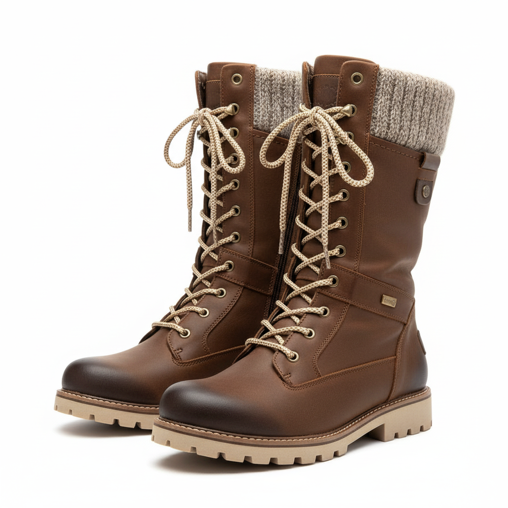 Women's Waterproof Winter Boots with Non-Slip Sole for Cold Weather Adventures