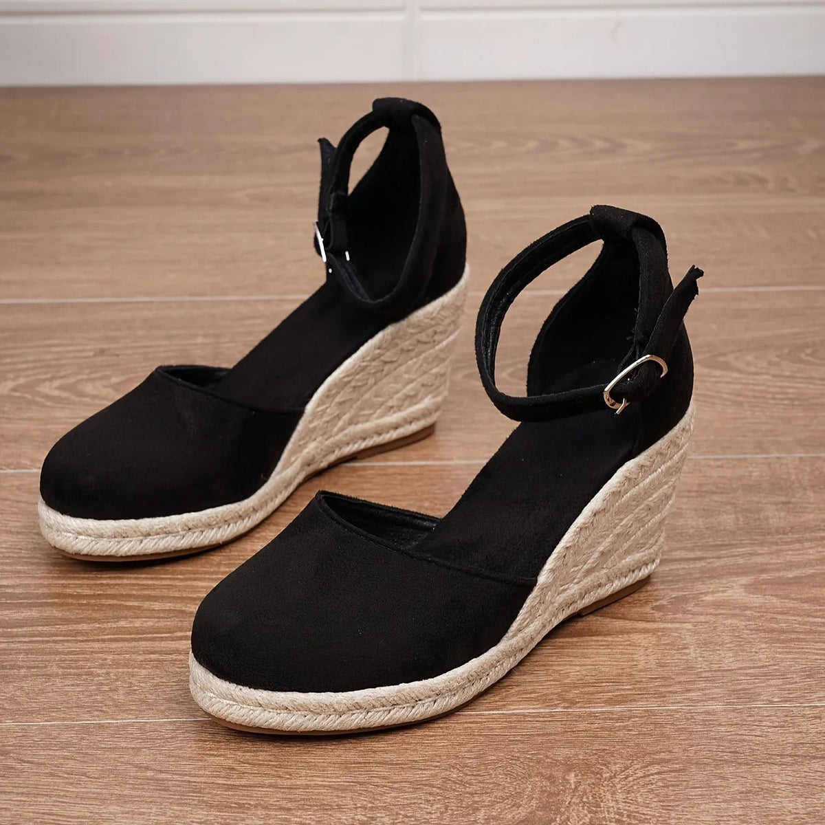 Women's Wedge Heel Ankle Strap Platform Shoes