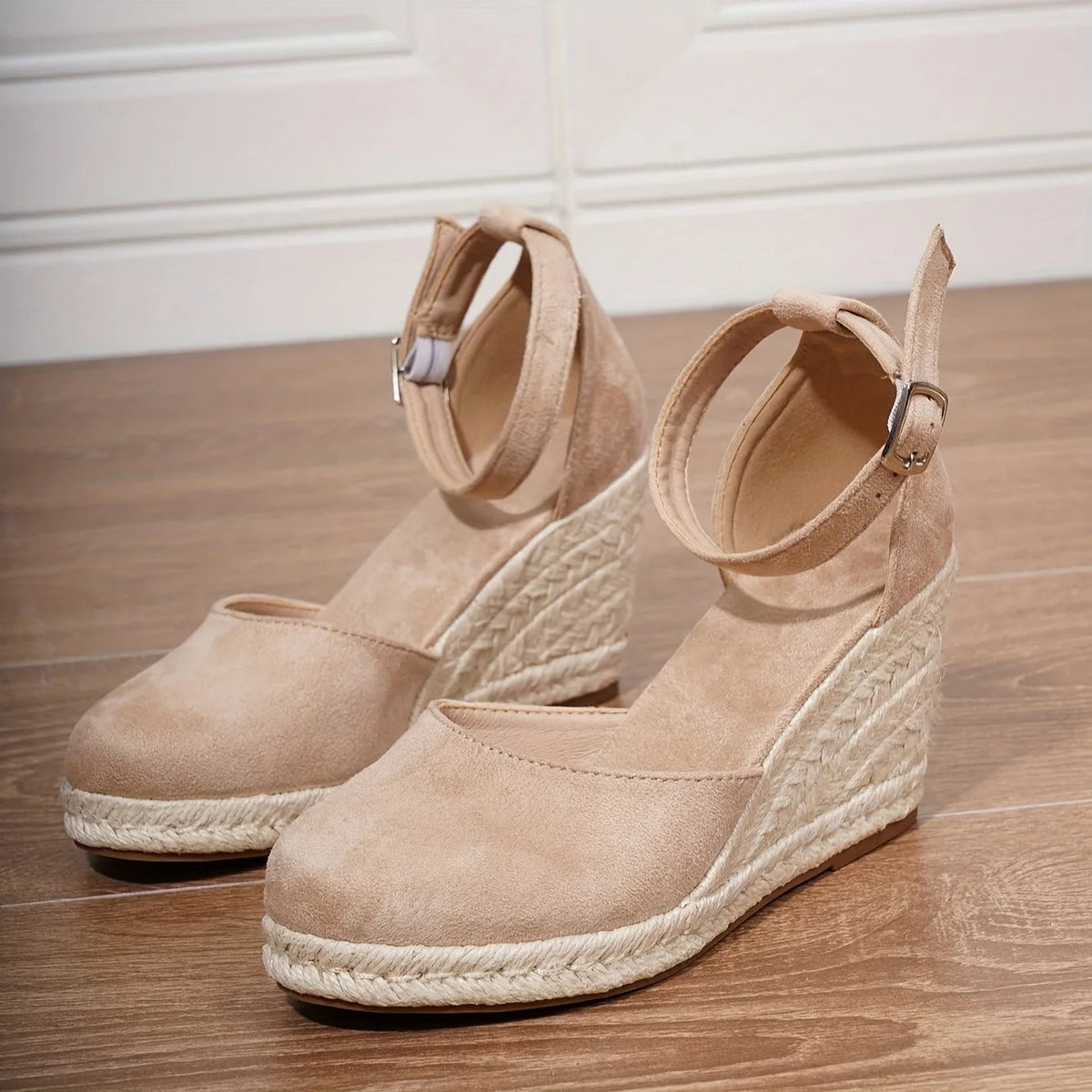 Women's Wedge Heel Ankle Strap Platform Shoes