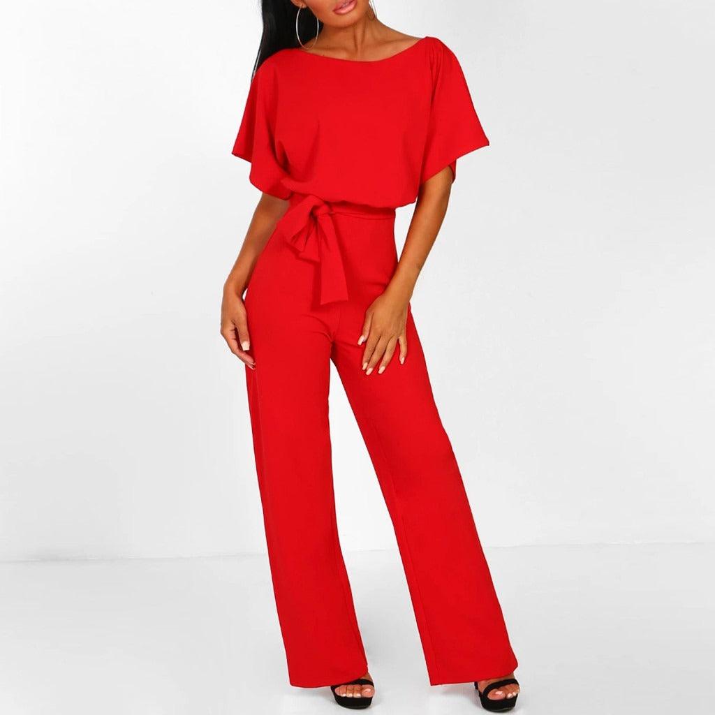 Women's Wide-Leg Jumpsuit Set