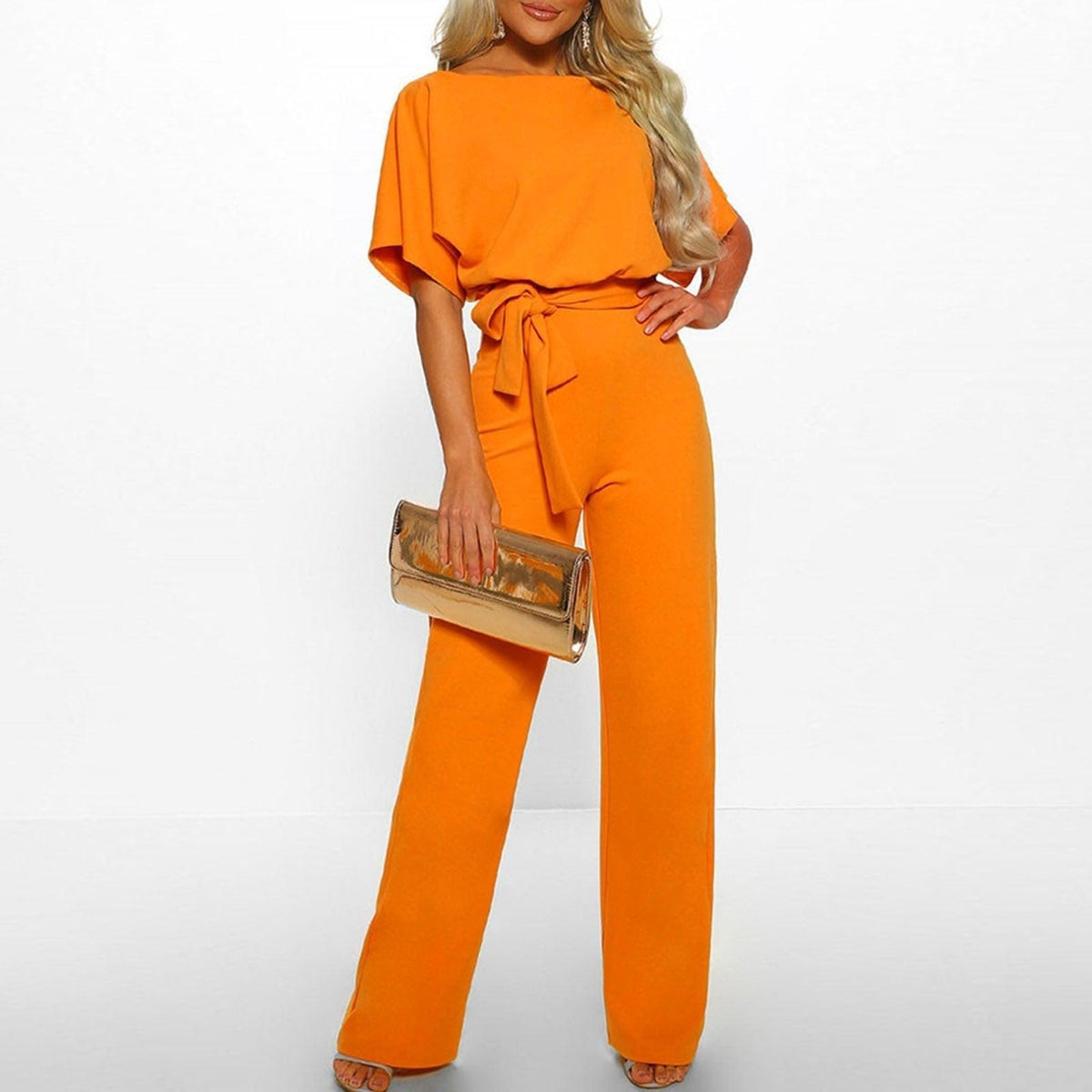 Women's Wide-Leg Jumpsuit Set