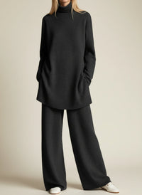 Women's Wide-Leg Relaxed Fit Trousers Set