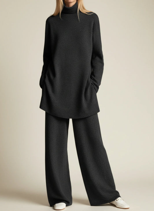 Women's Wide-Leg Relaxed Fit Trousers Set