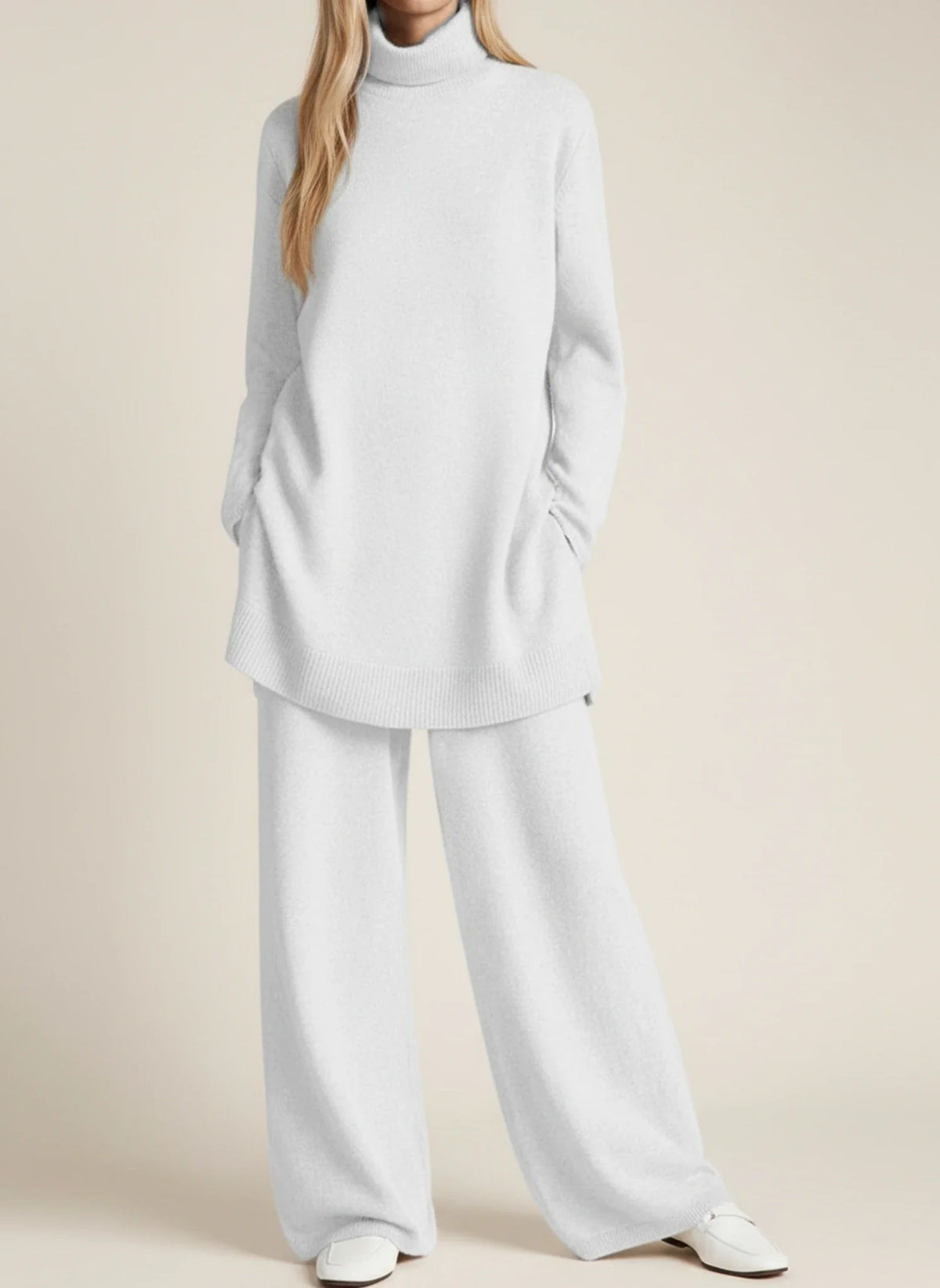 Women's Wide-Leg Relaxed Fit Trousers Set