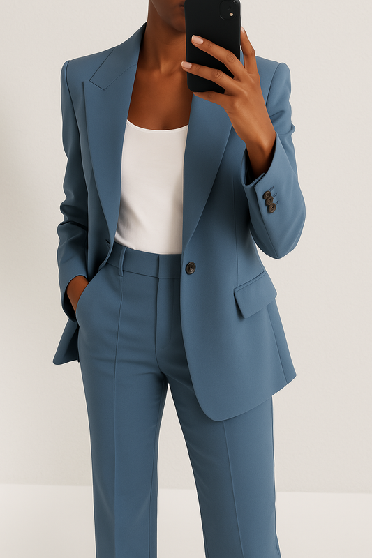 Women's Wide-Leg Trouser Suit