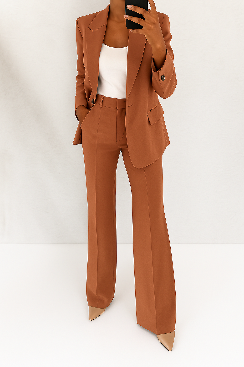 Women's Wide-Leg Trouser Suit