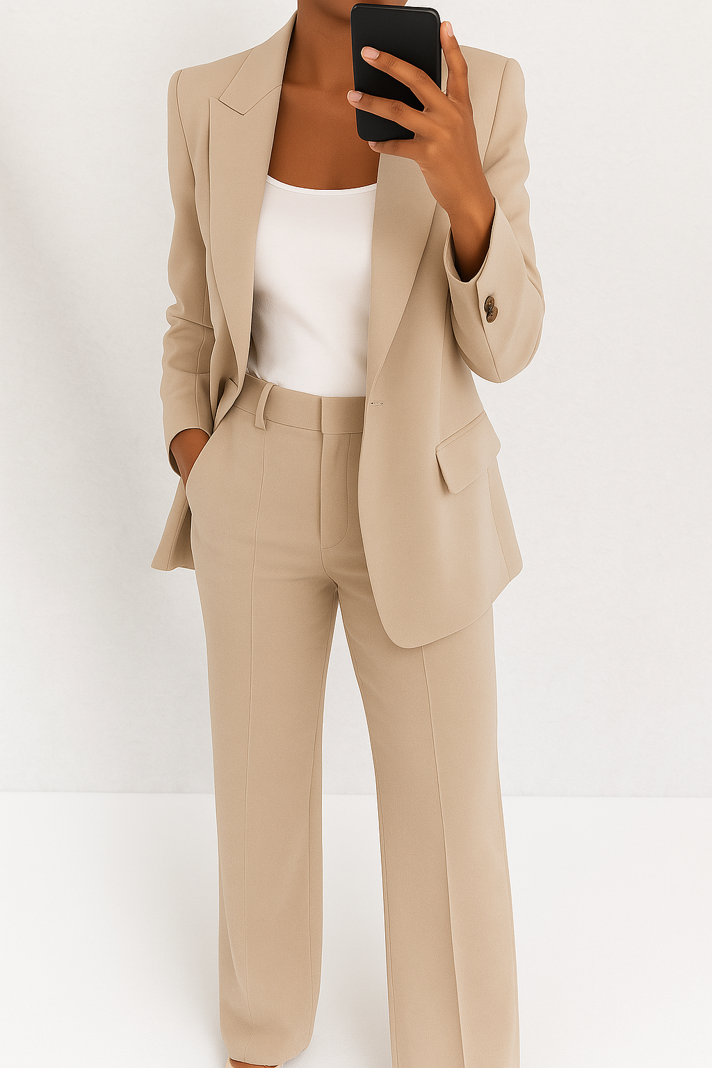Women's Wide-Leg Trouser Suit