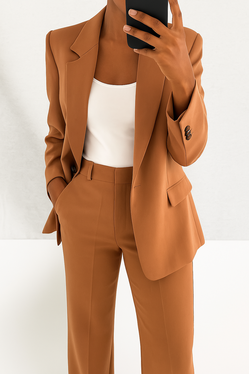 Women's Wide-Leg Trouser Suit