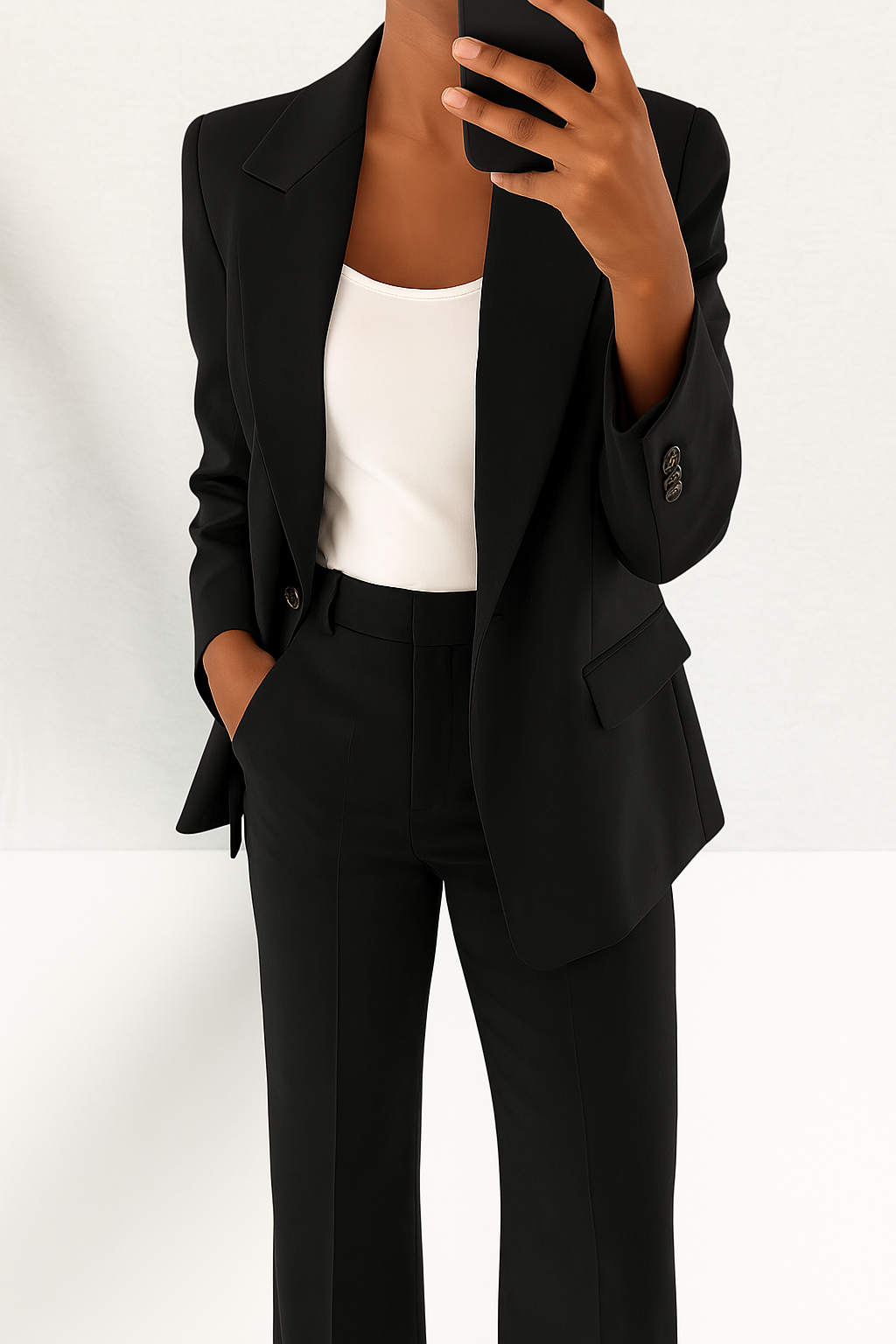 Women's Wide-Leg Trouser Suit