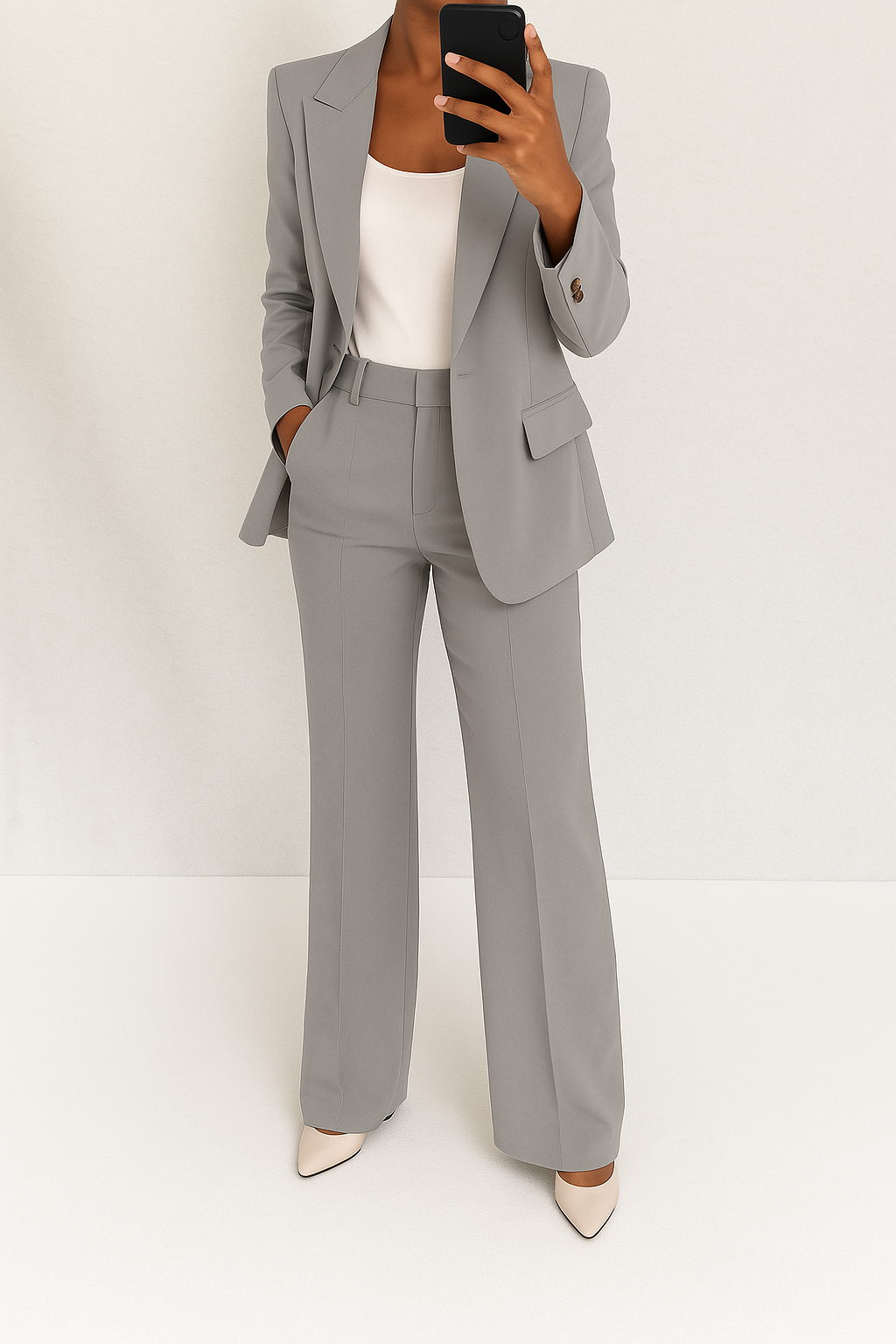 Women's Wide-Leg Trouser Suit