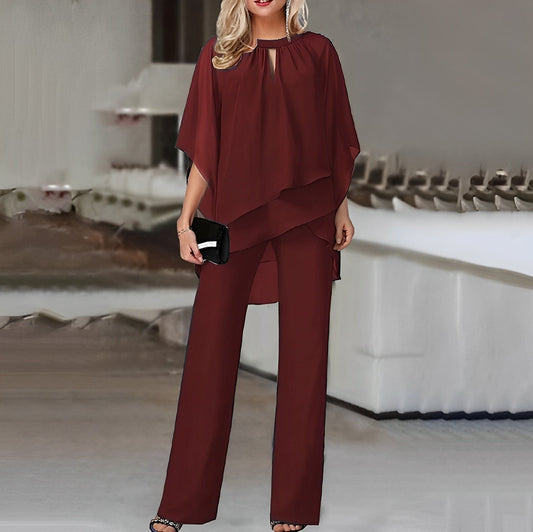 Women's Wide-Leg Two-Piece Set