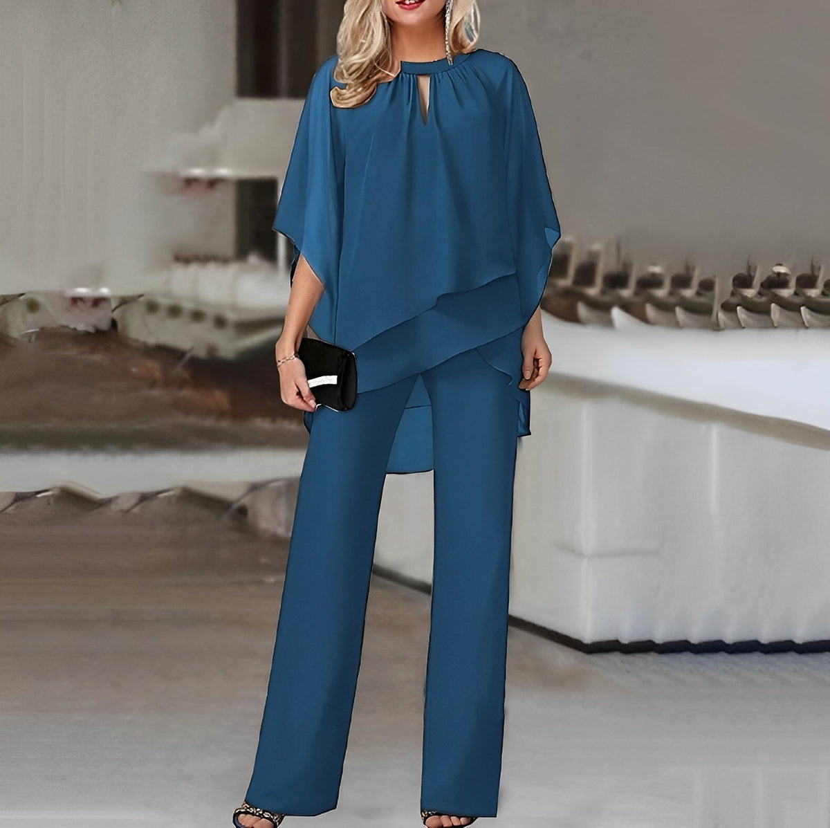 Women's Wide-Leg Two-Piece Set